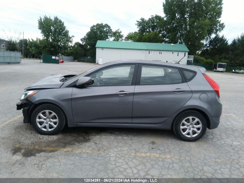 2013 Hyundai Accent Gls/Gs VIN: KMHCT5AE7DU140505 Lot: 12034391