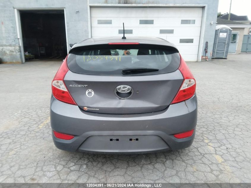 2013 Hyundai Accent Gls/Gs VIN: KMHCT5AE7DU140505 Lot: 12034391