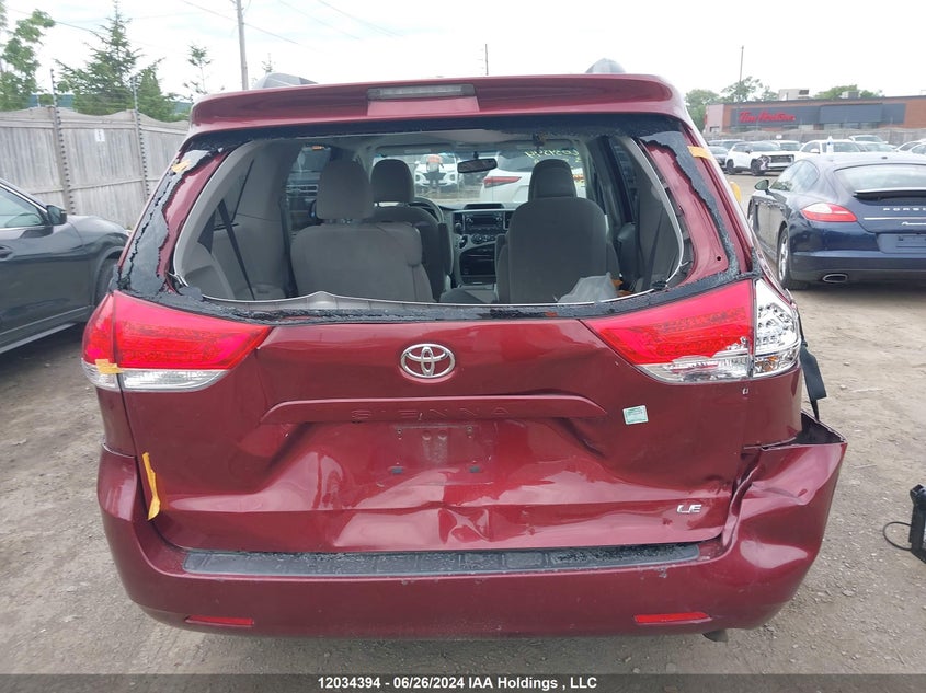 2013 Toyota Sienna Le 8 Passenger VIN: 5TDKK3DC1DS296027 Lot: 12034394