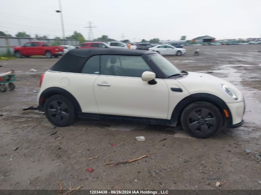2022 Mini Cooper Convertible VIN: WMW23DL09N3P21617 Lot: 12034438