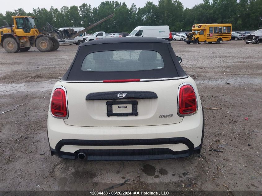 2022 Mini Cooper Convertible VIN: WMW23DL09N3P21617 Lot: 12034438