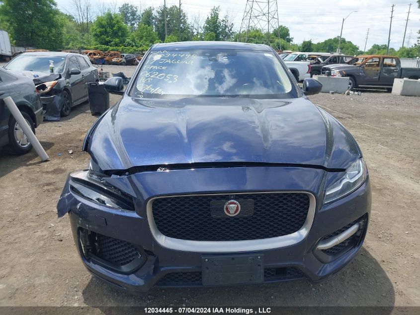 2017 Jaguar F-Pace VIN: SADCL2BV6HA062053 Lot: 12034445