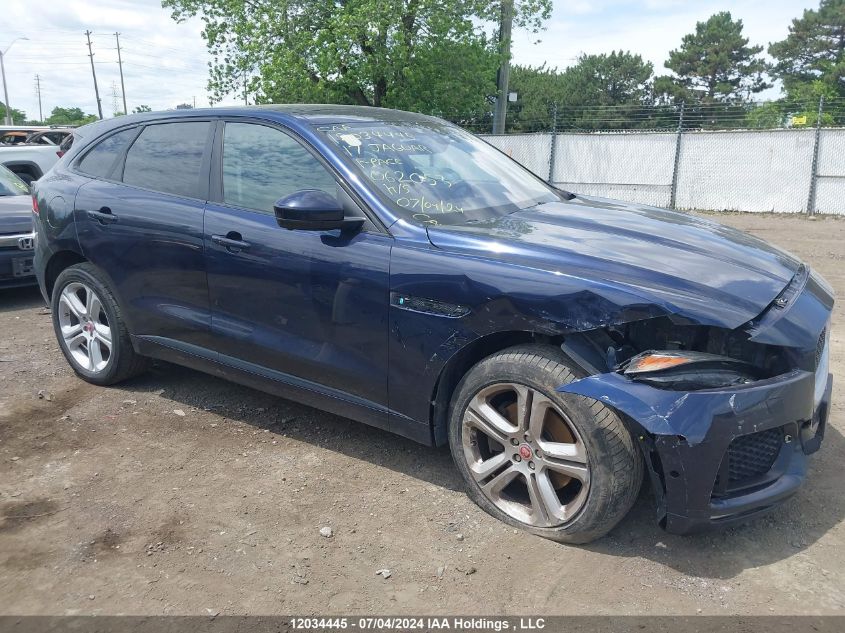 2017 Jaguar F-Pace VIN: SADCL2BV6HA062053 Lot: 12034445