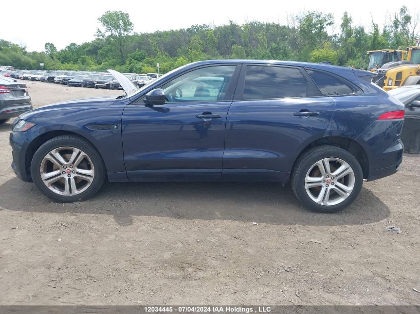 2017 Jaguar F-Pace VIN: SADCL2BV6HA062053 Lot: 12034445