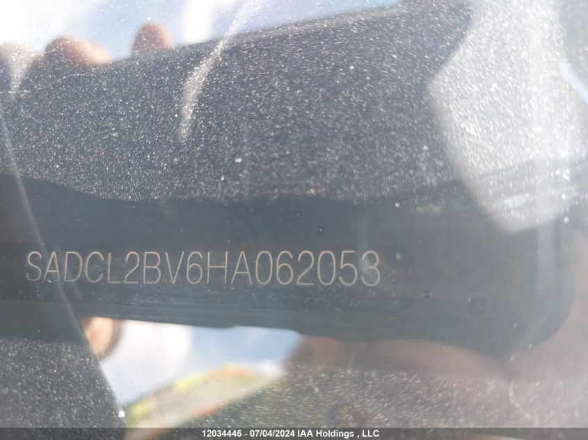 2017 Jaguar F-Pace VIN: SADCL2BV6HA062053 Lot: 12034445