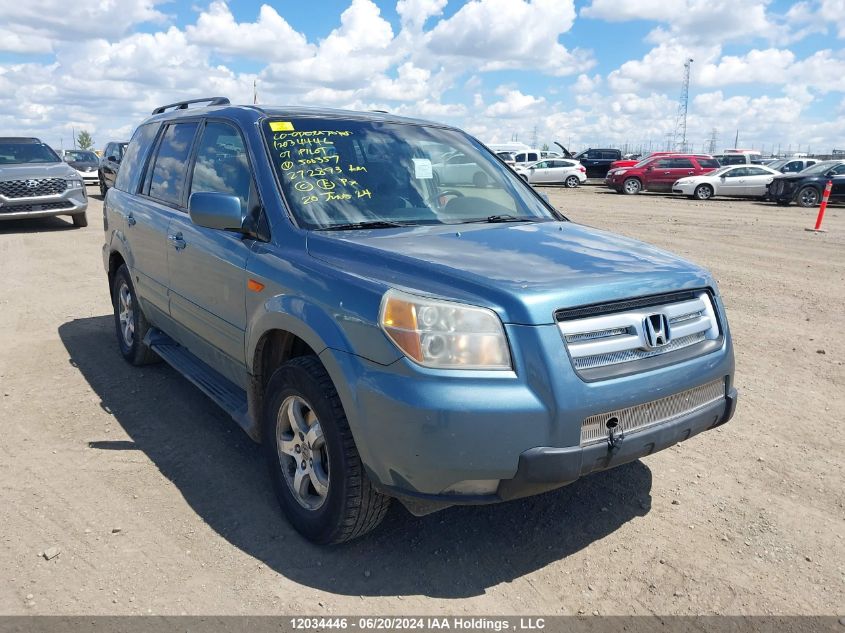 2007 Honda Pilot VIN: 5FNYF18457B500357 Lot: 12034446