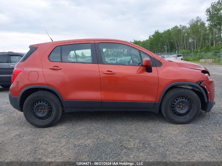 2014 Chevrolet Trax Ls VIN: 3GNCJKEB7EL175802 Lot: 12034471