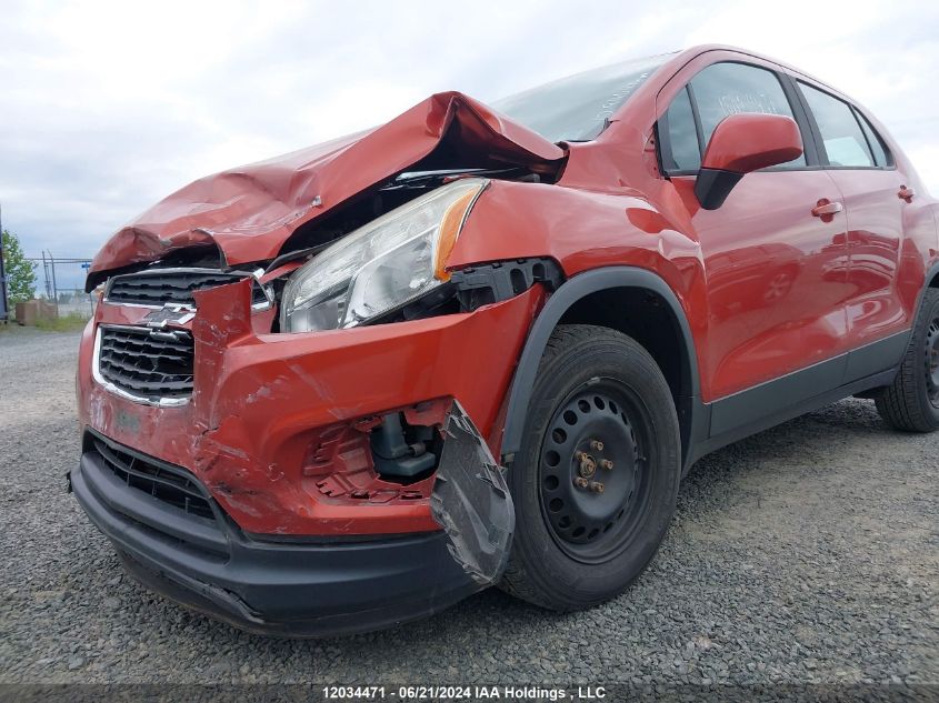 2014 Chevrolet Trax Ls VIN: 3GNCJKEB7EL175802 Lot: 12034471