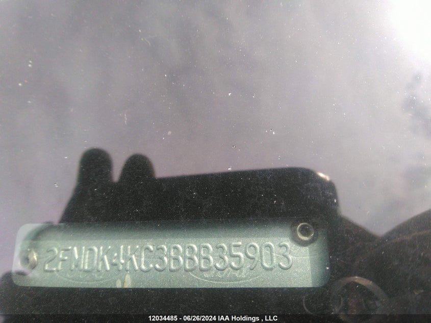 2011 Ford Edge Limited VIN: 2FMDK4KC3BBB35903 Lot: 12034485