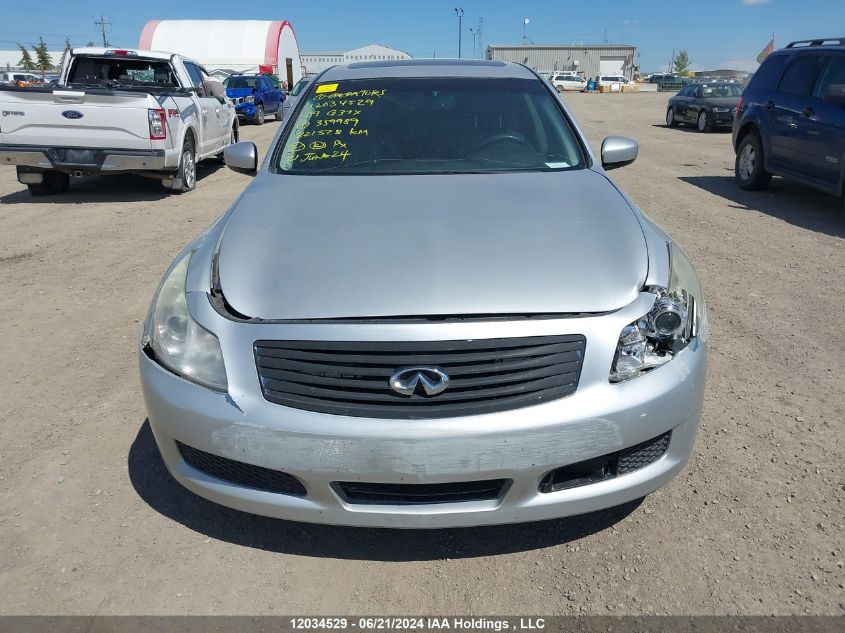 2009 Infiniti G37X VIN: JNKCV61F69M359989 Lot: 12034529