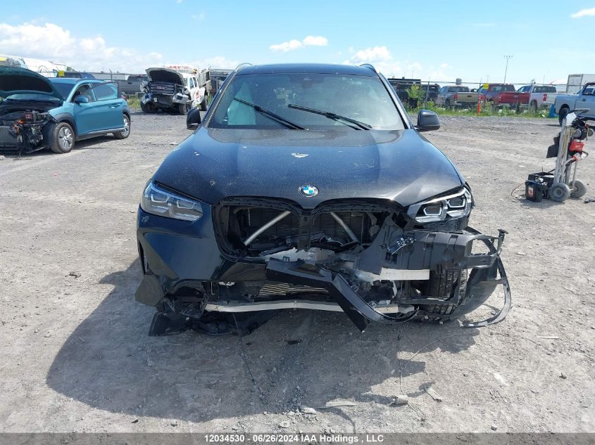 2022 BMW X3 xDrive30I VIN: 5UX53DP05N9J72830 Lot: 12034530