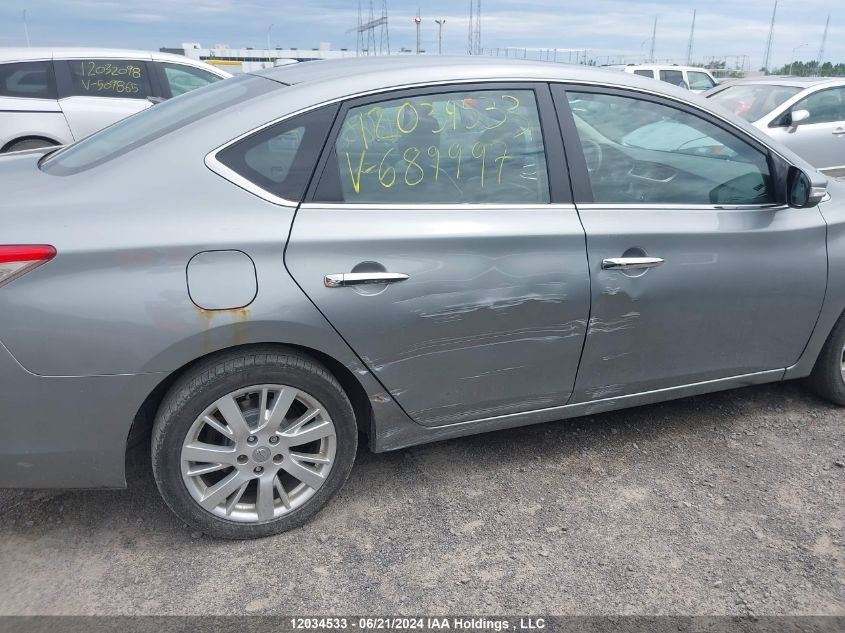2013 Nissan Sentra VIN: 3N1AB7AP3DL689997 Lot: 12034533