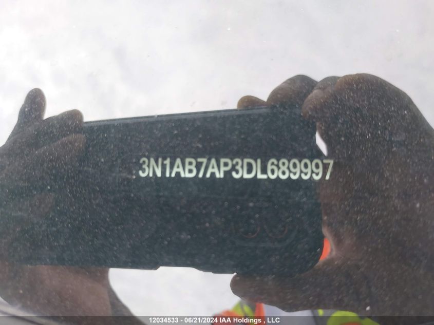 2013 Nissan Sentra VIN: 3N1AB7AP3DL689997 Lot: 12034533