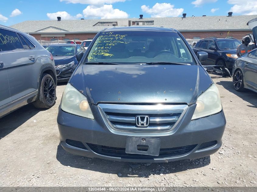 2006 Honda Odyssey VIN: 5FNRL38436B504947 Lot: 12034546