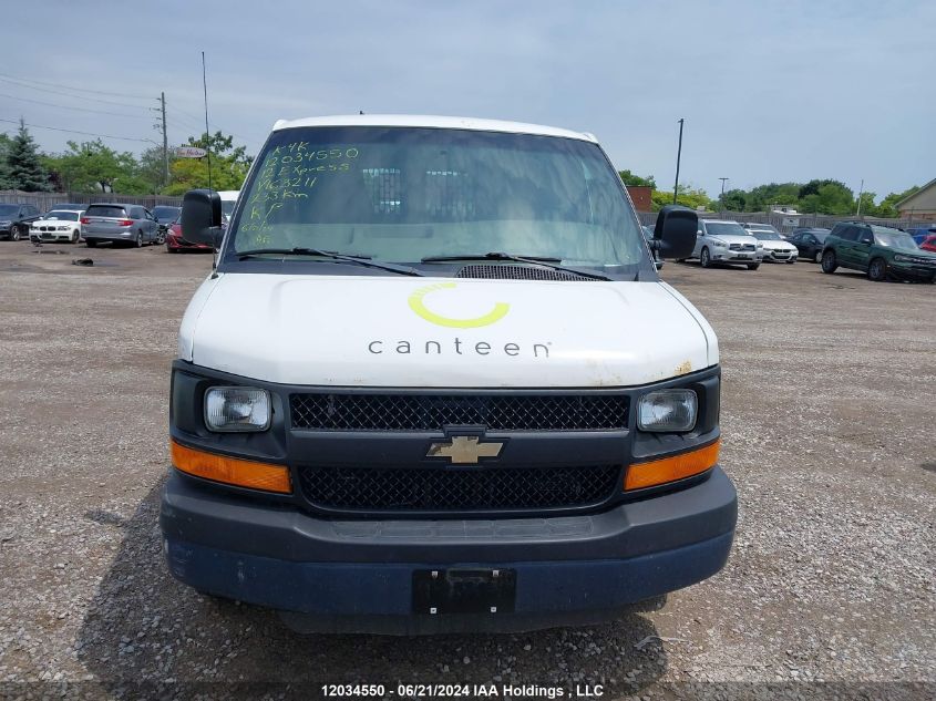 2012 Chevrolet Express Cargo Van VIN: 1GCWGGCA1C1163211 Lot: 12034550