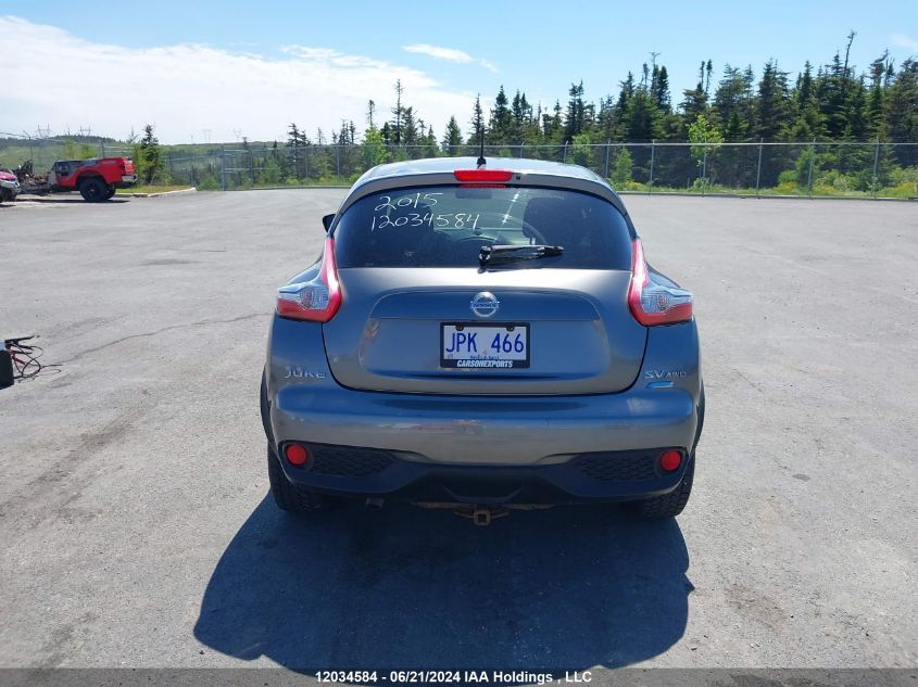 2015 Nissan Juke S/Sv/Sl/Nismo VIN: JN8AF5MV8FT562598 Lot: 12034584
