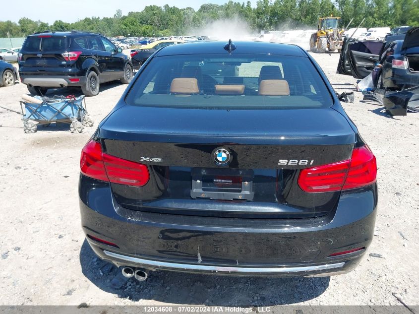 2016 BMW 328I xDrive VIN: WBA8E3G5XGNT79087 Lot: 12034608
