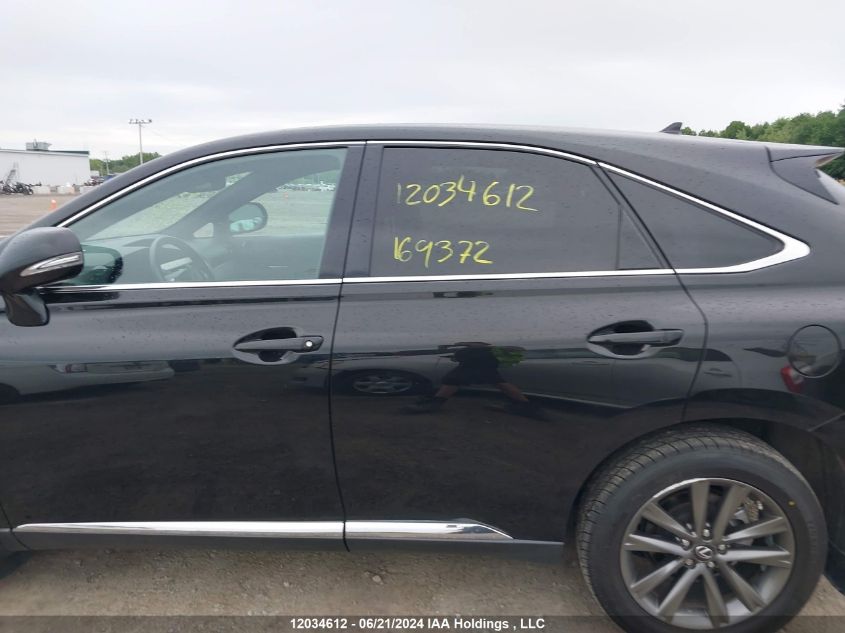 2013 Lexus Rx 350 F Sport VIN: 2T2BK1BA5DC169372 Lot: 12034612