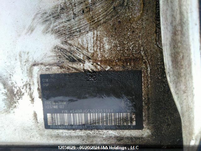 2013 Subaru Outback VIN: 4S4BRJGC5D2251994 Lot: 12034629