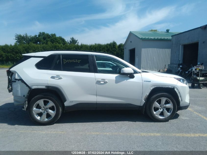 2021 Toyota Rav4 Hybrid Limited VIN: 2T3DWRFV7MW110410 Lot: 12034635
