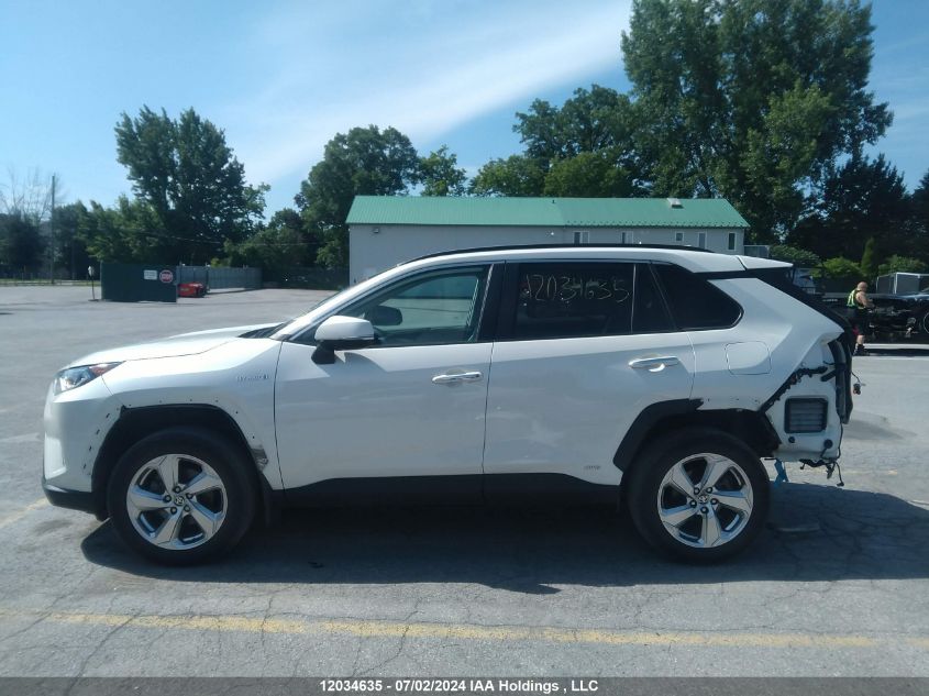 2021 Toyota Rav4 Hybrid Limited VIN: 2T3DWRFV7MW110410 Lot: 12034635