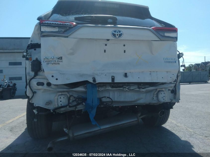 2021 Toyota Rav4 Hybrid Limited VIN: 2T3DWRFV7MW110410 Lot: 12034635