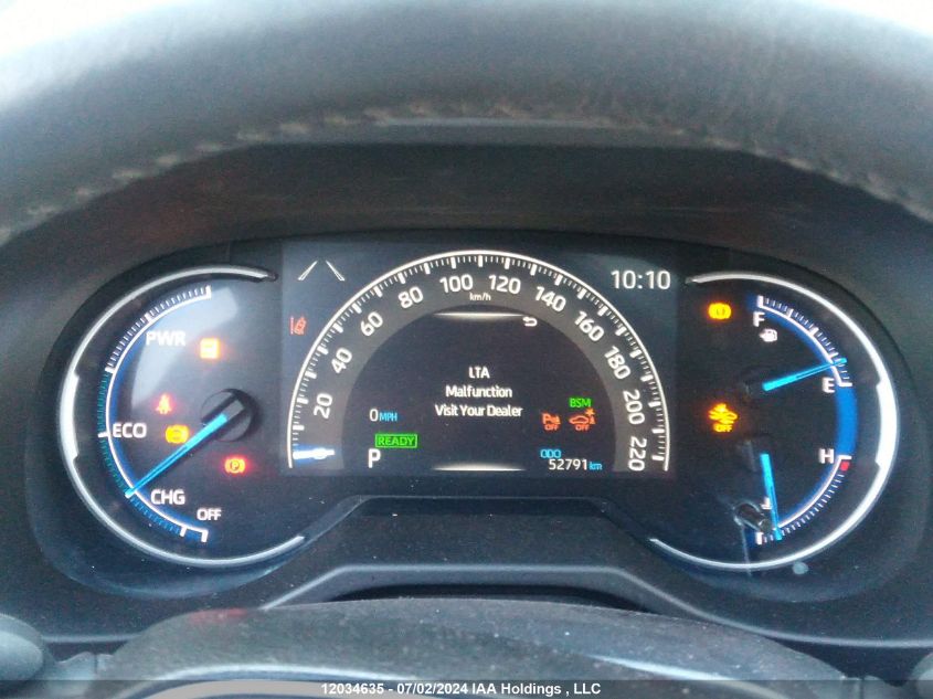 2021 Toyota Rav4 Hybrid Limited VIN: 2T3DWRFV7MW110410 Lot: 12034635