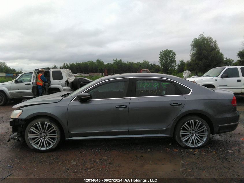 2015 Volkswagen Passat Sel VIN: 1VWCV7A39FC060055 Lot: 12034645