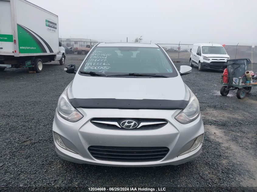 2014 Hyundai Accent Gls VIN: KMHCU5AE3EU156277 Lot: 12034669