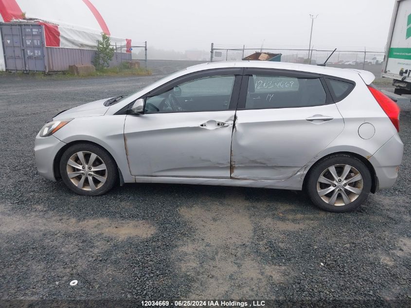 2014 Hyundai Accent Gls VIN: KMHCU5AE3EU156277 Lot: 12034669