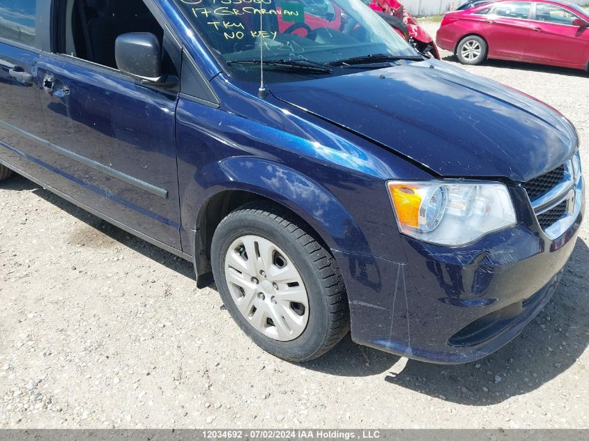 2017 Dodge Grand Caravan Se VIN: 2C4RDGBG5HR733080 Lot: 12034692