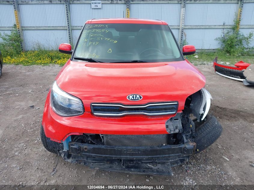 2018 Kia Soul + VIN: KNDJP3A53J7557909 Lot: 12034694