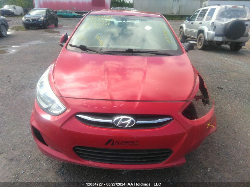 2015 Hyundai Accent Gls VIN: KMHCT4AE5FU845445 Lot: 12034727