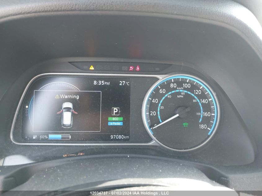 2018 Nissan Leaf S/Sv/Sl VIN: 1N4AZ1CP7JC312539 Lot: 12034737