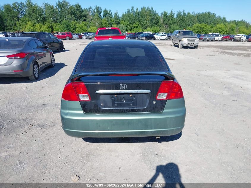 2003 Honda Civic Sdn VIN: 2HGES166X3H938073 Lot: 12034789