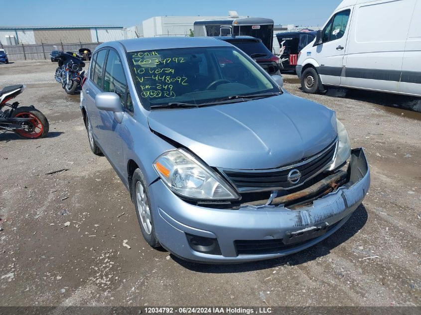 2010 Nissan Versa S/Sl VIN: 3N1BC1CP3AL448092 Lot: 12034792