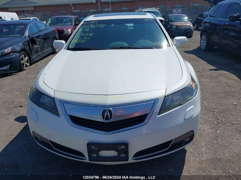 2012 Acura Tl VIN: 19UUA9F70CA801082 Lot: 12034796