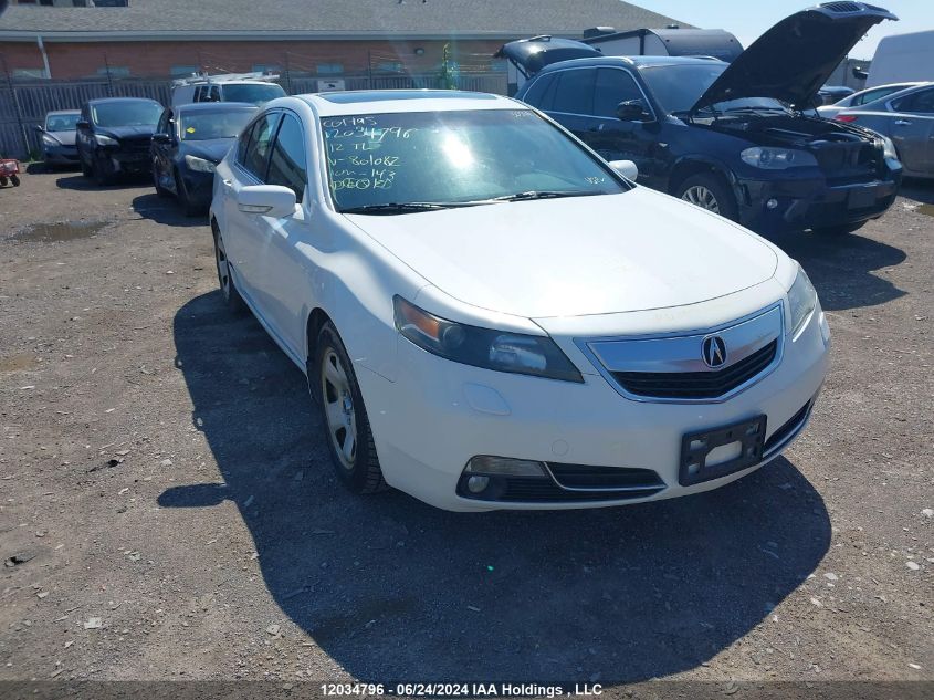 2012 Acura Tl VIN: 19UUA9F70CA801082 Lot: 12034796