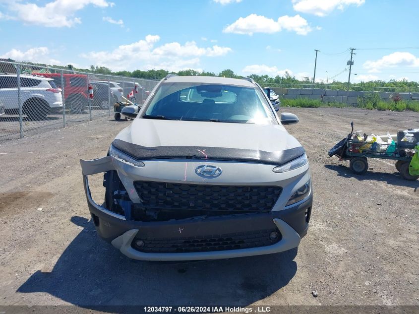 2022 Hyundai Kona Sel/Se VIN: KM8K2CAB3NU825255 Lot: 12034797