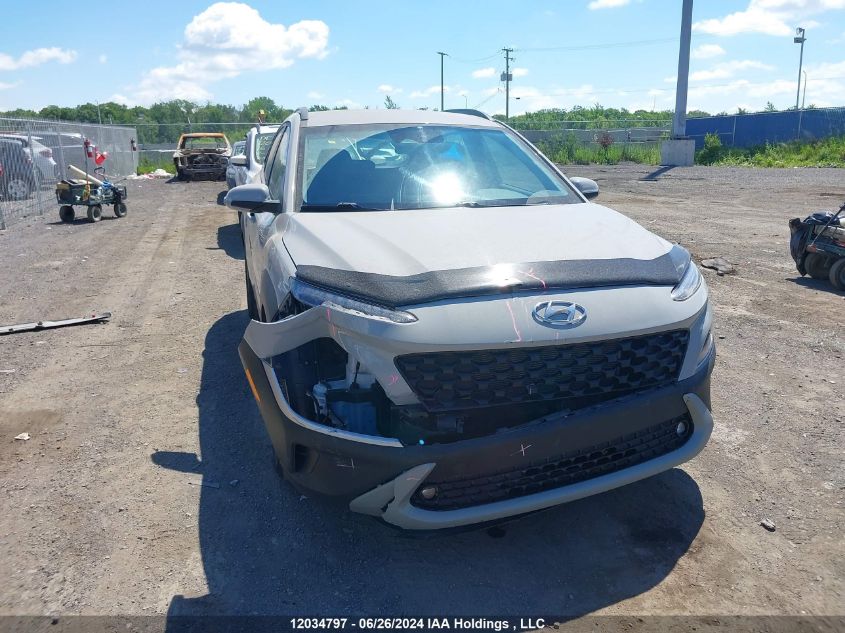 2022 Hyundai Kona Sel/Se VIN: KM8K2CAB3NU825255 Lot: 12034797