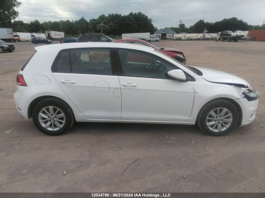 2020 Volkswagen Golf VIN: 3VWG57AU5LM017420 Lot: 12034798