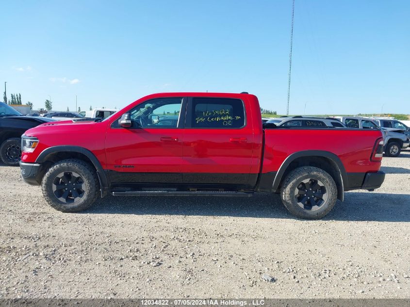 2019 Ram 1500 Rebel VIN: 1C6SRFLT1KN857612 Lot: 12034822