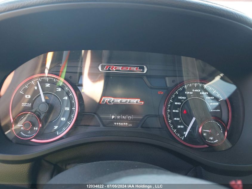 2019 Ram 1500 Rebel VIN: 1C6SRFLT1KN857612 Lot: 12034822