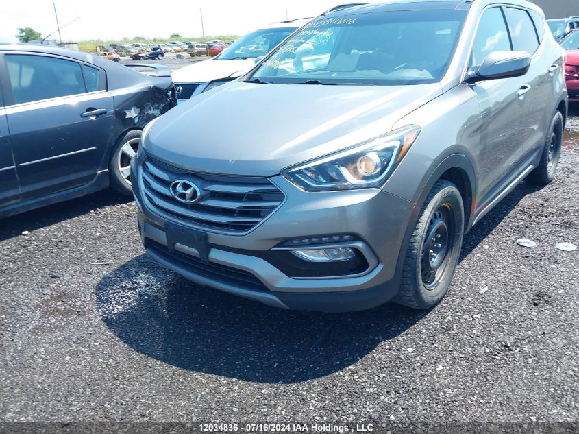 2018 Hyundai Santa Fe VIN: 5XYZUDLA6JG517158 Lot: 12034836