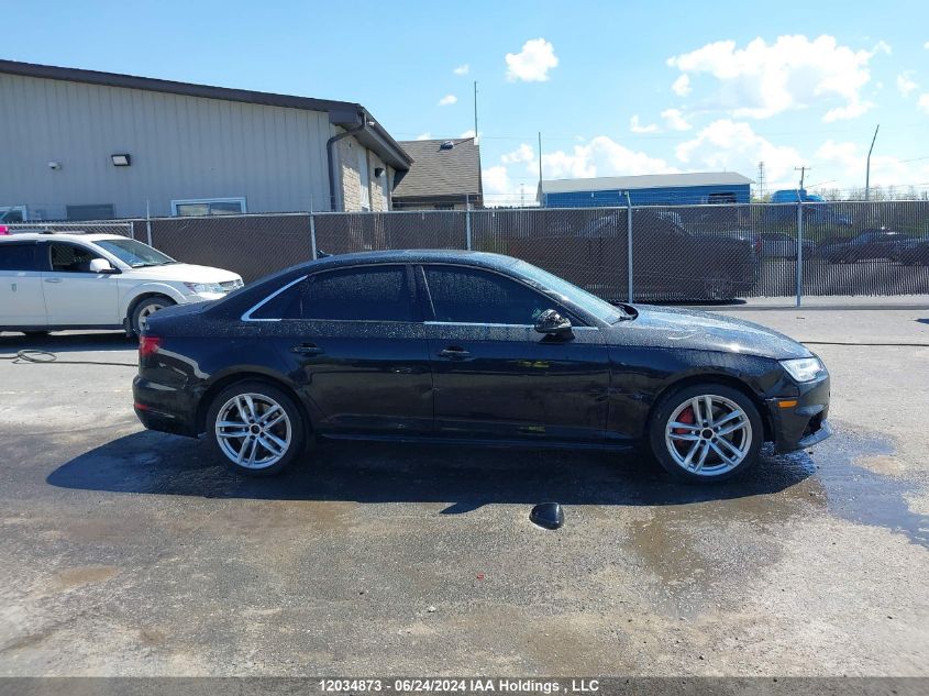 2018 Audi A4 Sedan VIN: WAUCNAF46JA028716 Lot: 12034873