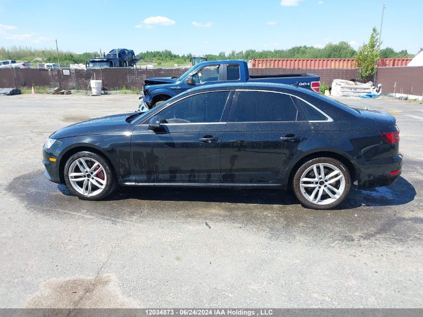 2018 Audi A4 Sedan VIN: WAUCNAF46JA028716 Lot: 12034873