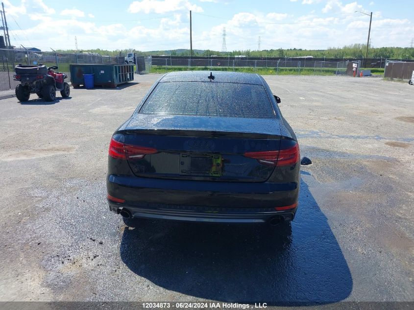 2018 Audi A4 Sedan VIN: WAUCNAF46JA028716 Lot: 12034873