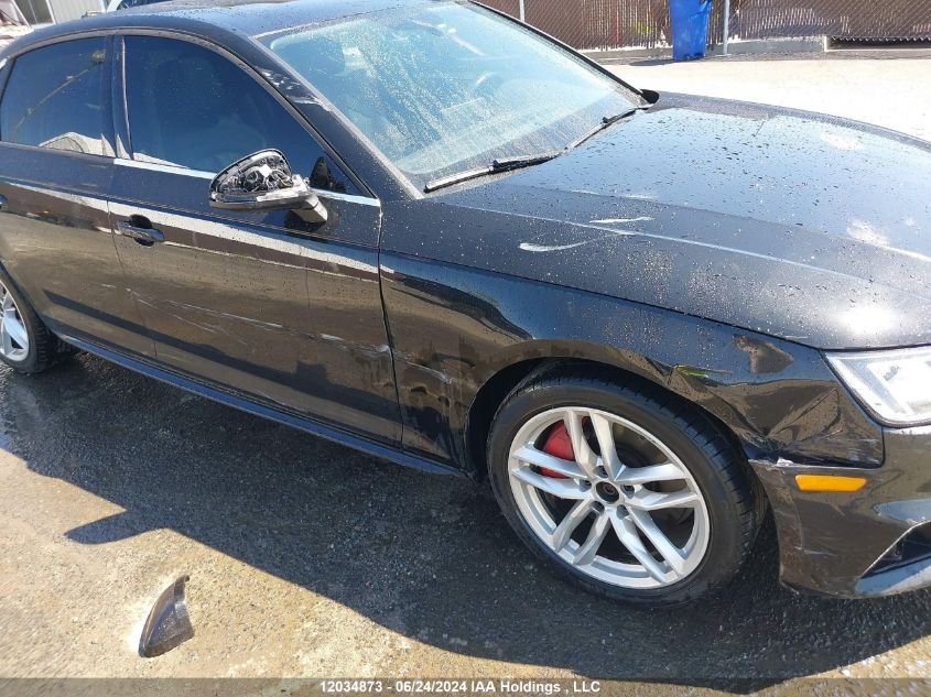 2018 Audi A4 Sedan VIN: WAUCNAF46JA028716 Lot: 12034873