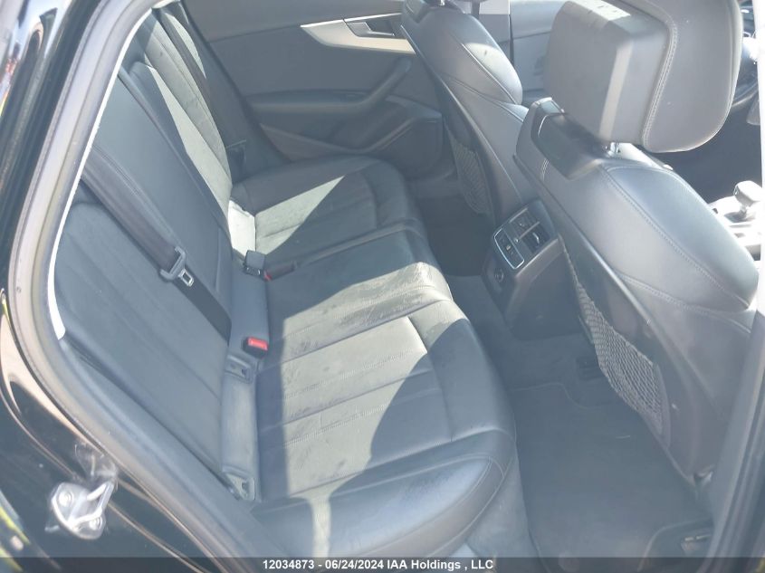 2018 Audi A4 Sedan VIN: WAUCNAF46JA028716 Lot: 12034873