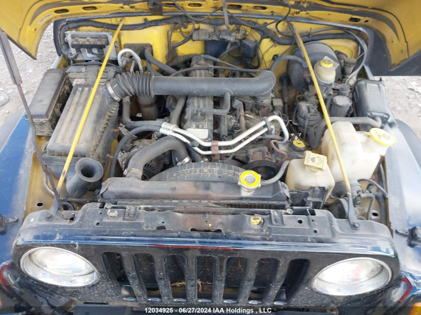 2001 Jeep Tj VIN: 1J4FA49S21P337145 Lot: 12034925